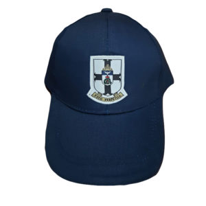 Blue Cap with Colour Crest