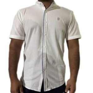 Hybrid White Shirt with Chinese Collar 2023 Design